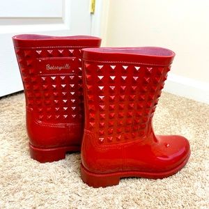 BETSEYVILLE by Betsey Johnson - Red Rain Boots